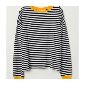 Striped long sleeve tee